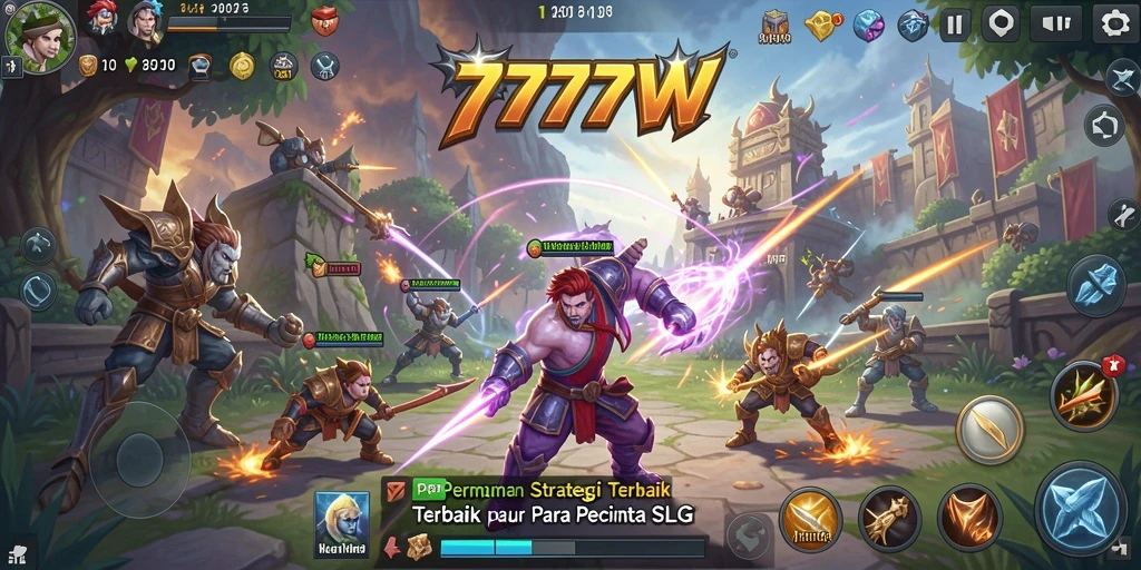Tampilan dinamis dan gameplay seru di 7777W.