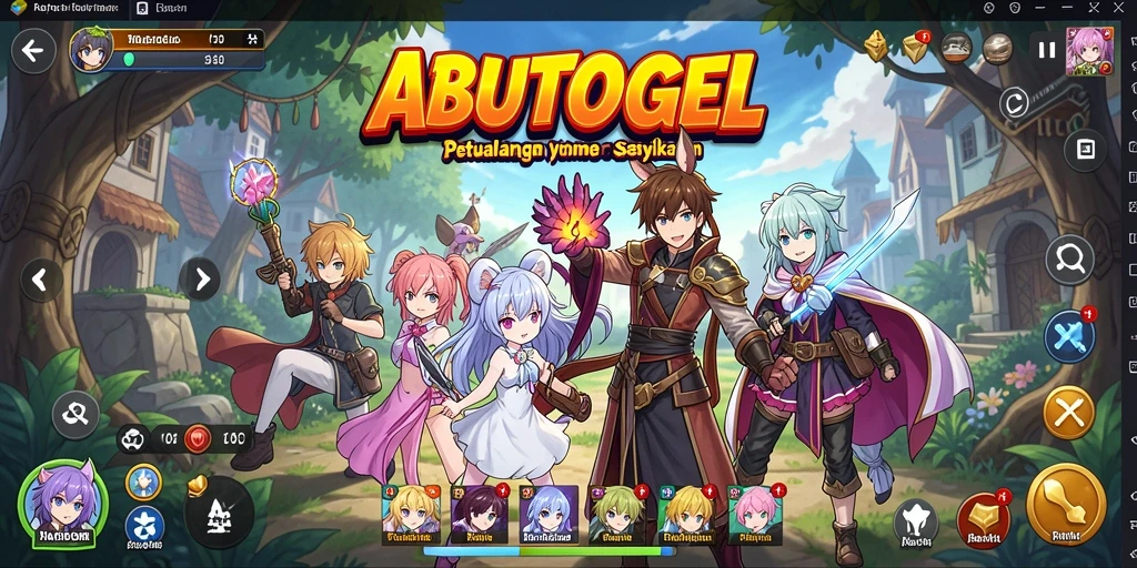 Screenshot utama menunjukkan karakter dalam aksi petualangan Anime yang seru.