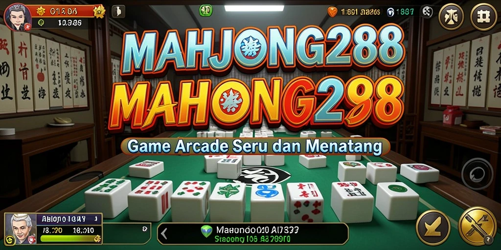 Tampilan gameplay menarik dari MAHJONG288 dengan grafis cerah.