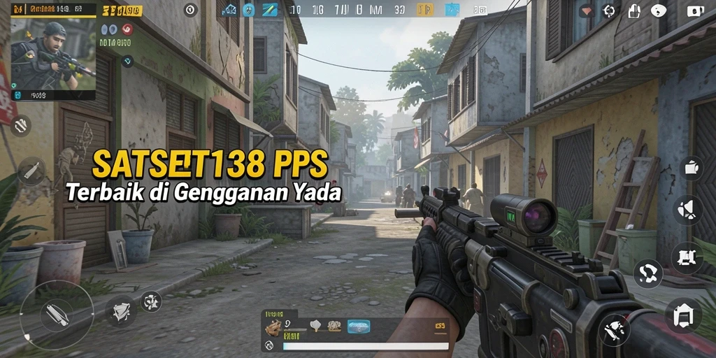 Screenshot utama SATSET138 menunjukkan aksi menegangkan dalam gameplay FPS.
